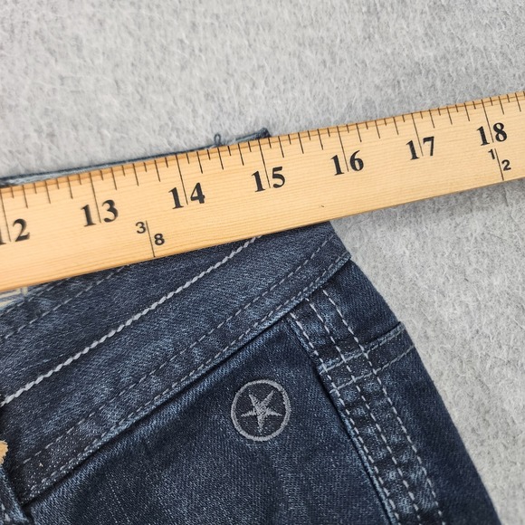 Converse One Star Bootcut Jeans Womens 6 Blue Dark Wash Mid Rise Denim 30x33 - Picture 9 of 16